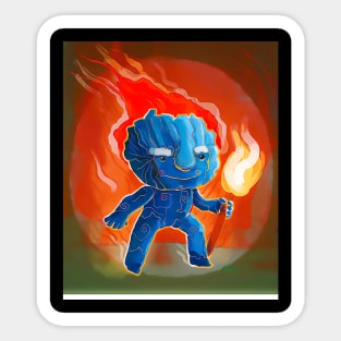 burning Eastern Event Sticker